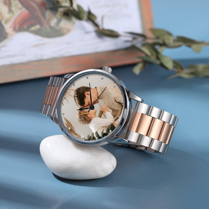 Custom Photo Watch Stainless Steel Wristband For Women