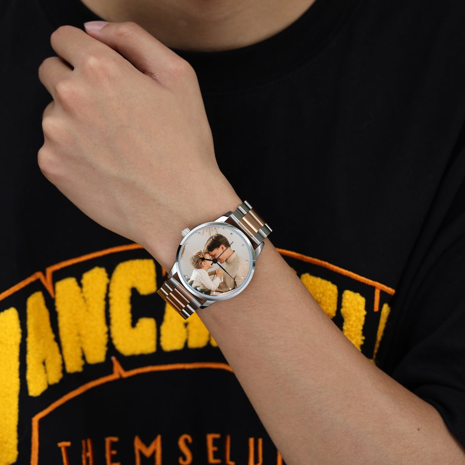 Custom Photo Watch Stainless Steel Wristband For Women