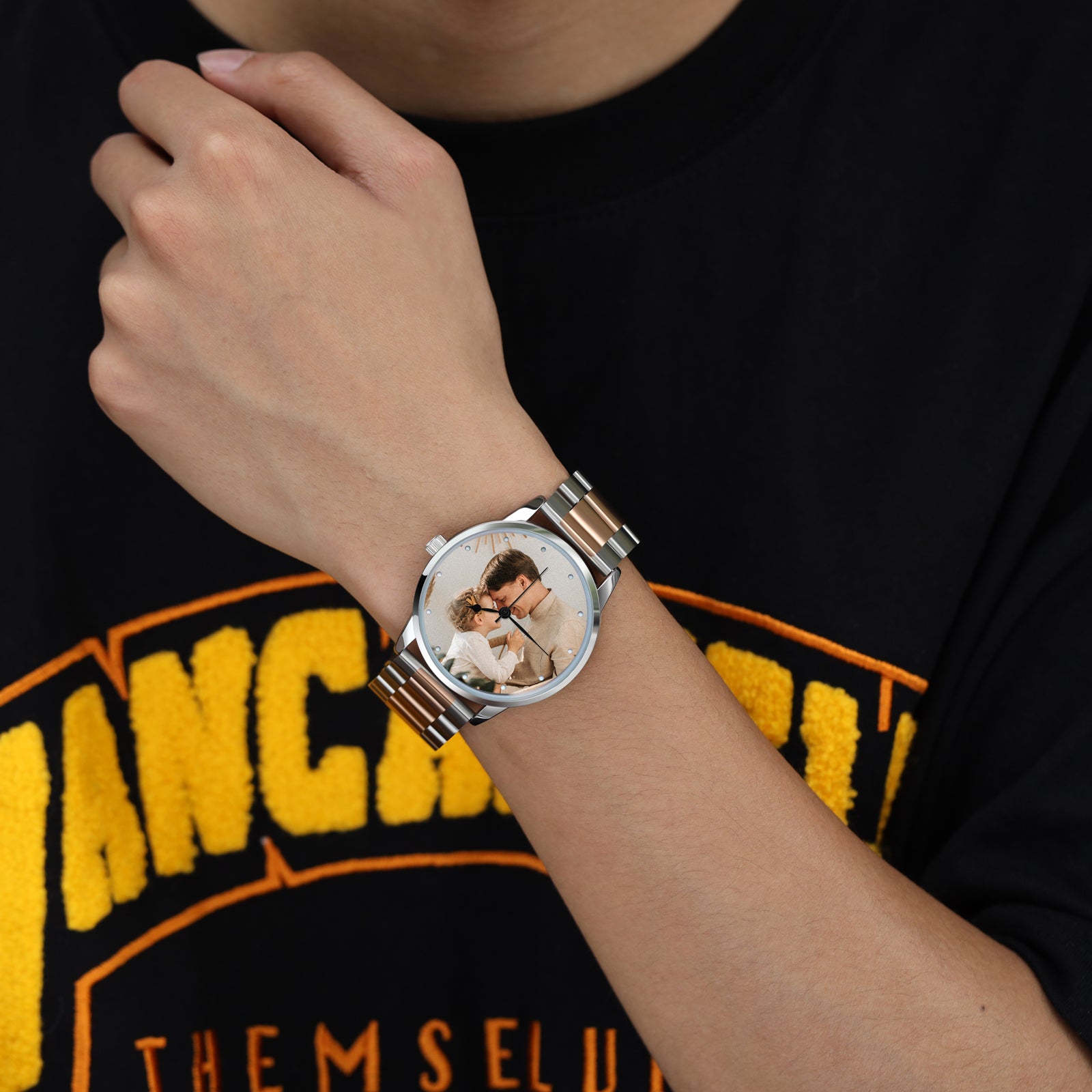 Custom Photo Watch Stainless Steel Wristband For Women