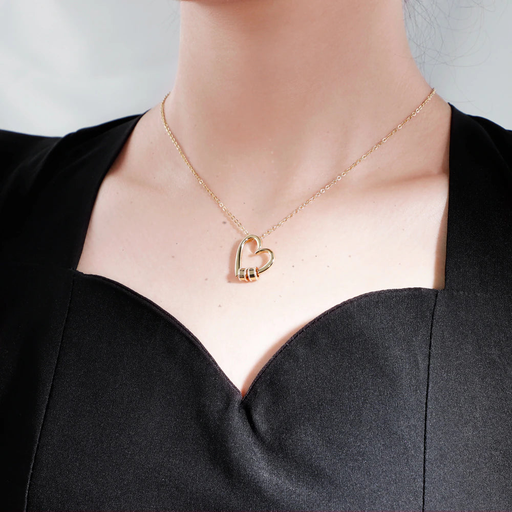 Personalized Heart Necklace with Names