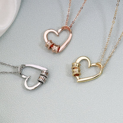 Personalized Heart Necklace with Names