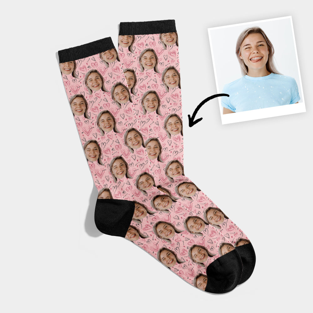 Personalized Socks Face Pattern