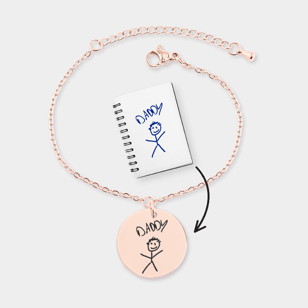 Bracelet Handwritten Message rose gold