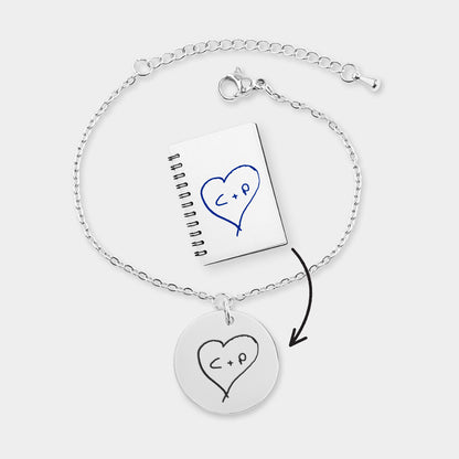 Bracelet Handwritten Message silver