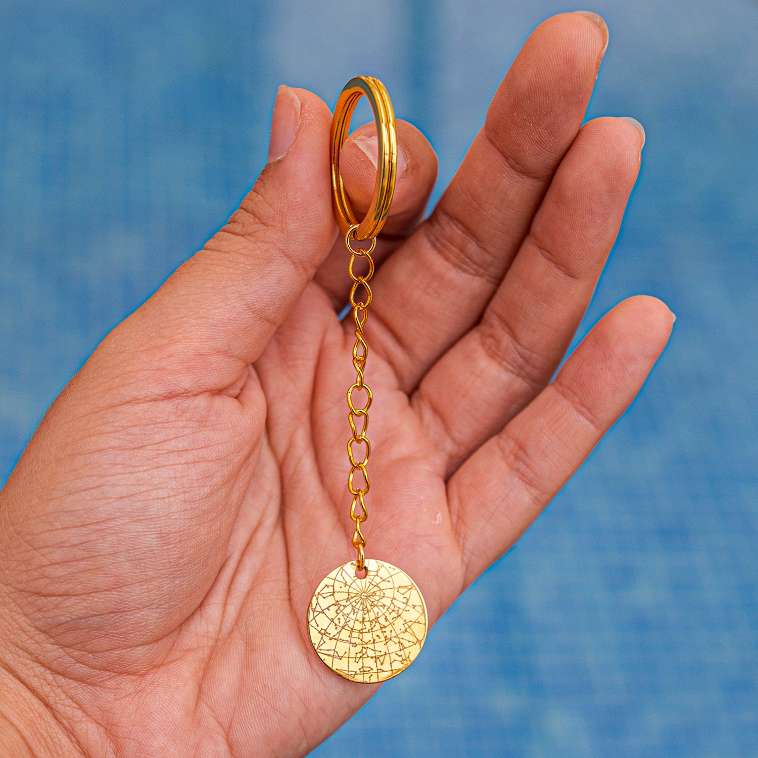 Custom Keychain Star Map 