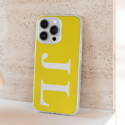 Iphone Case Name Initials Close Up View