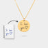 Necklace Handwritten Message gold