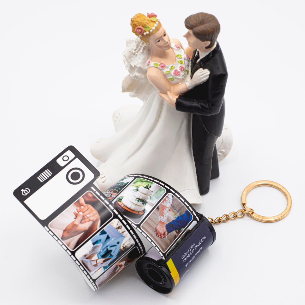    Personalised Photoroll Keychain Wedding
