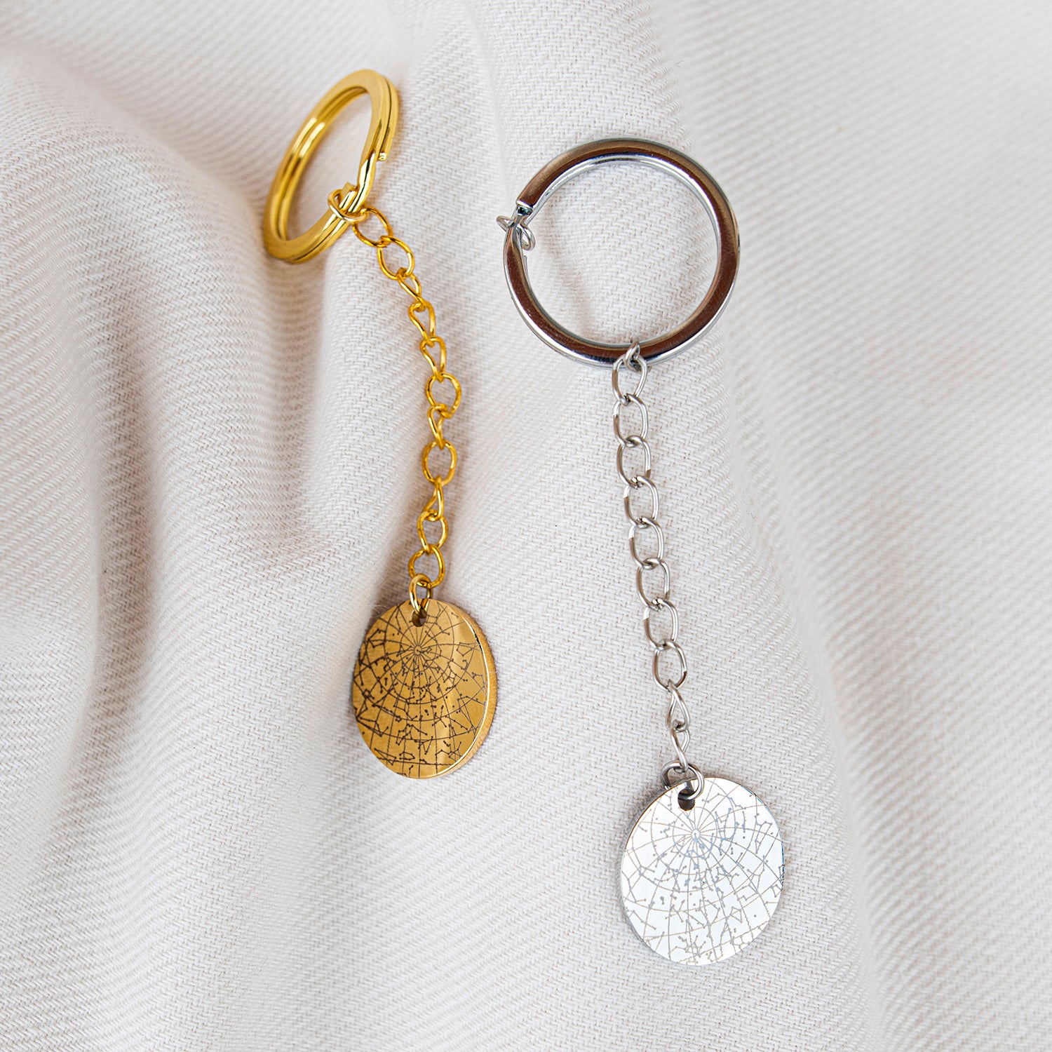 Personalized Keychain Star Map 