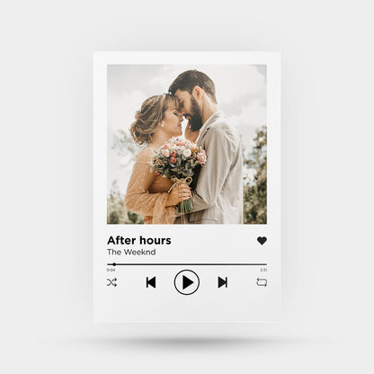 Personalized Transparent Spotify Plaque with Photo