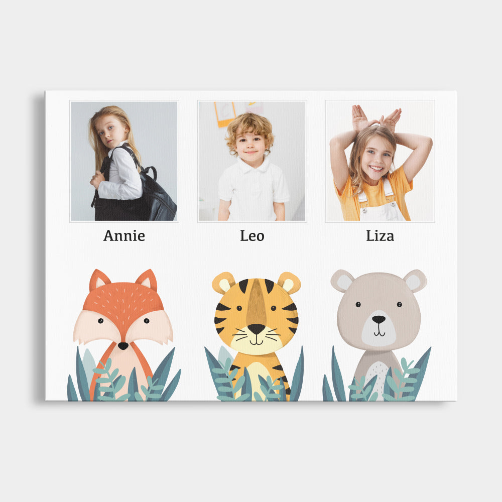 Personalized Canvas Kids Portraits