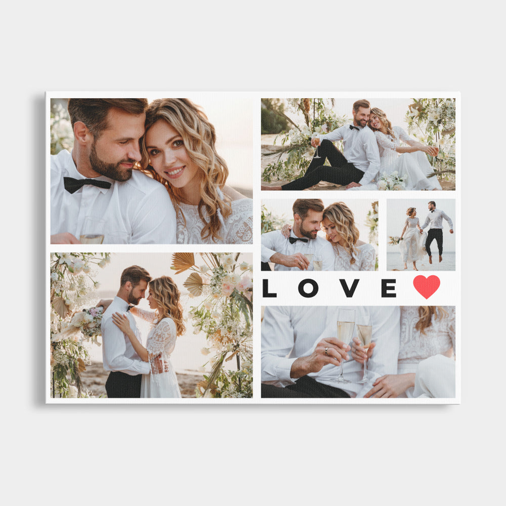 Personalized Canvas Love Collage