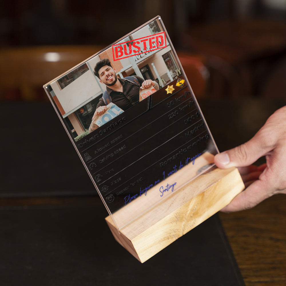 Transparent Plaque Speed radar Personalised