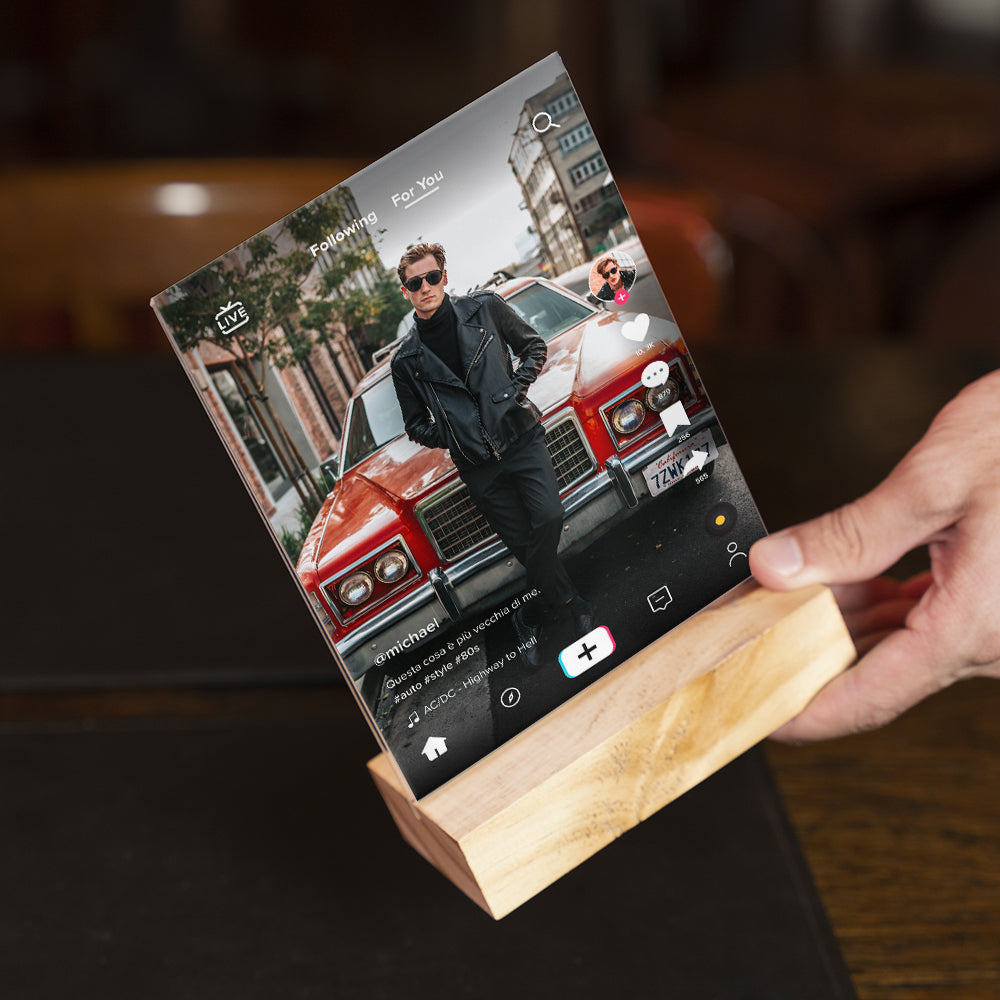 Transparent Plaque TikTok Personalised