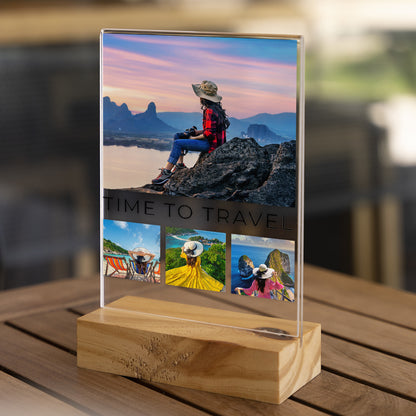Transparent Plaque Travel Collage